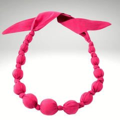 BEADED FABRIC NECKLACE