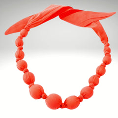 BEADED FABRIC NECKLACE