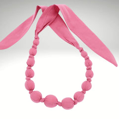 BEADED FABRIC NECKLACE