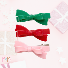 Bow Hair Clips Set of 3 - girl