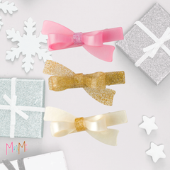 Bow Hair Clips Set of 3 - girl