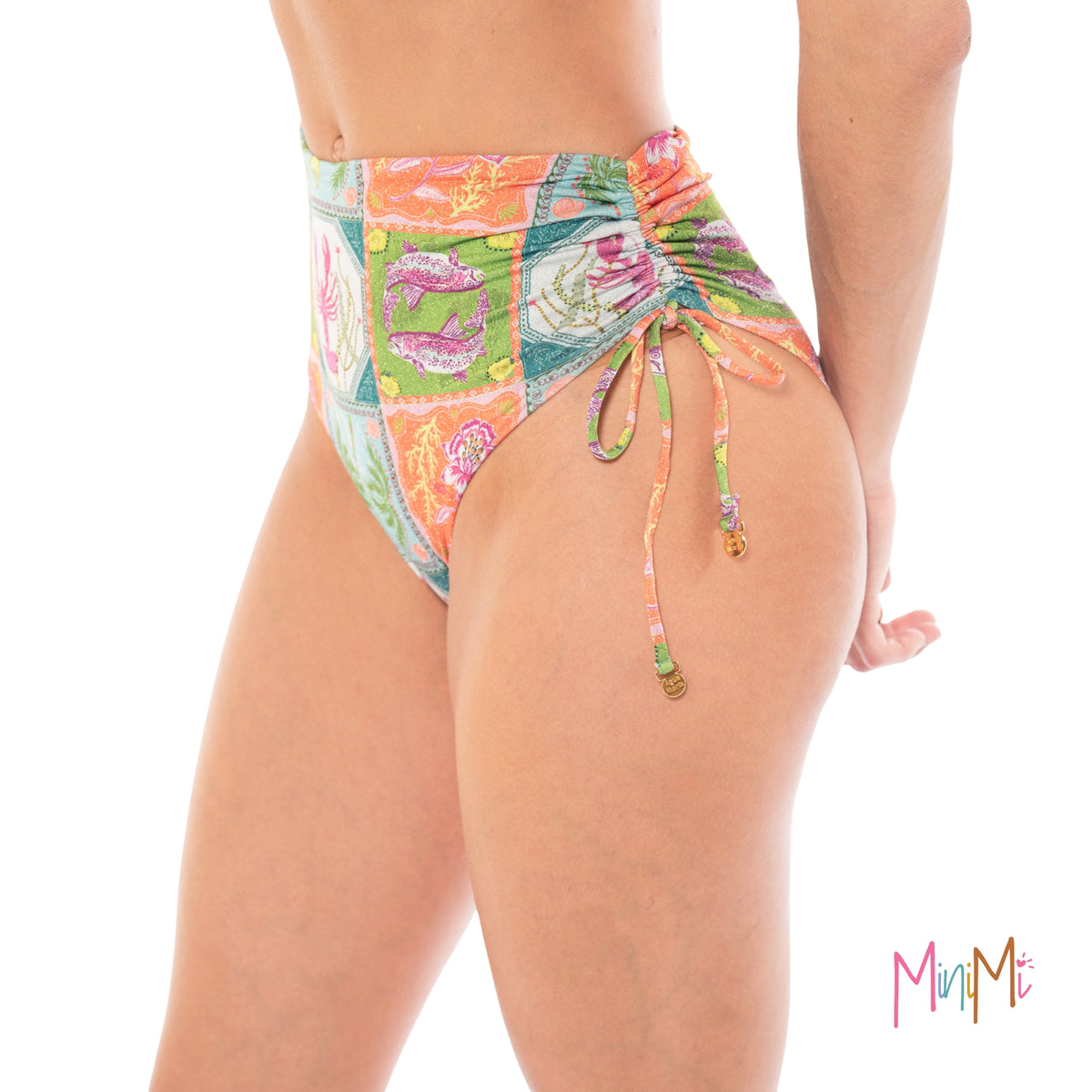 High waisted Bikini BOTTOM Caribbean- Women