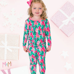 Christmas Ruffle Tree Pijama - Girl