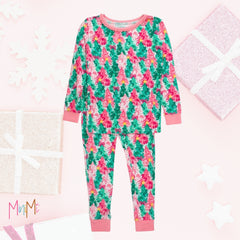 Christmas Ruffle Tree Pijama - Girl