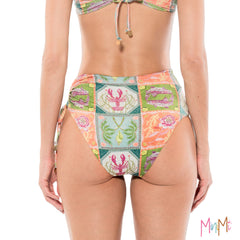 High waisted Bikini BOTTOM Caribbean- Women
