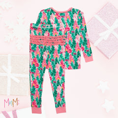Christmas Ruffle Tree Pijama - Girl