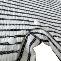 BLACK STRIPE ONESIE - BOY