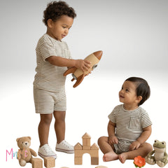 BLACK STRIPE ONESIE - BOY