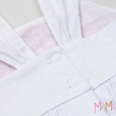 SOFI SOFI WHITE PINK DRESS - BABY GIRL