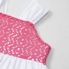 SOFI SOFI WHITE PINK DRESS - BABY GIRL