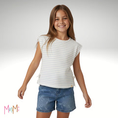 BLUE WHITE TOP - GIRL