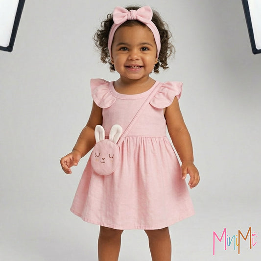 PINK DRESS W. BAG - BABY GIRL