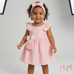 PINK DRESS W. BAG - BABY GIRL