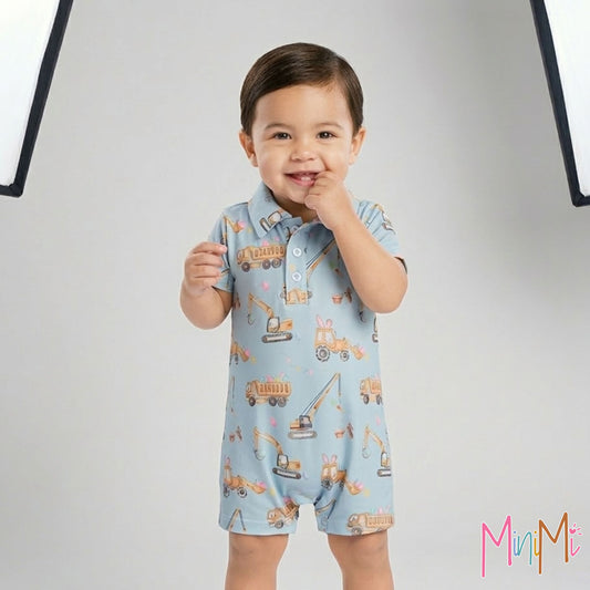 BUNNY POLO ONE-PIECE - Baby Boy