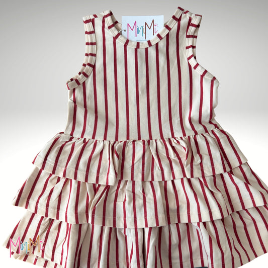 RED STRIPE DRESS - GIRL