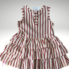RED STRIPE DRESS - GIRL