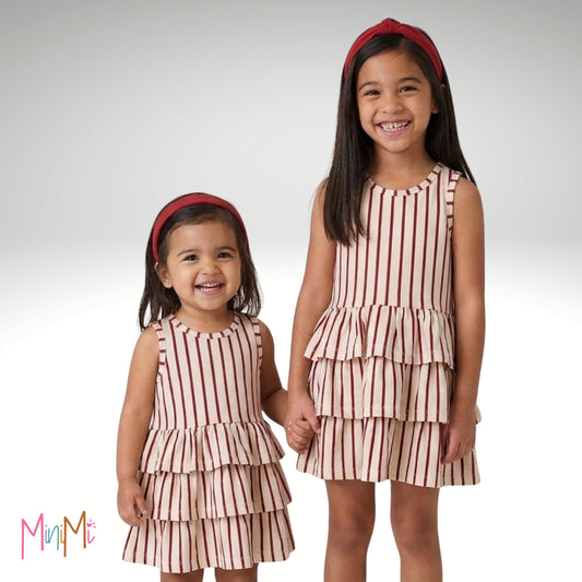 RED STRIPE DRESS - GIRL