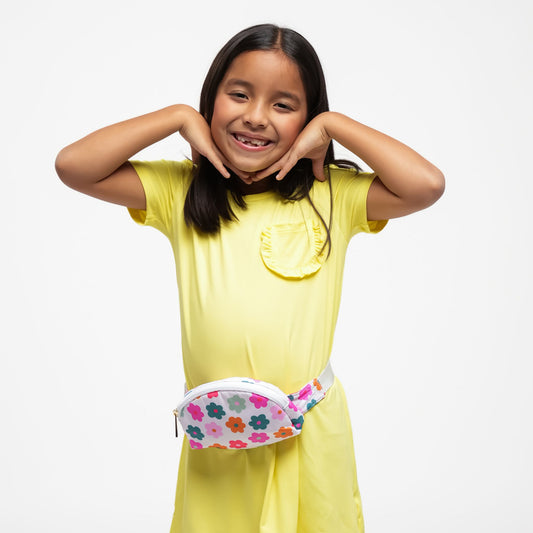 MULTICOLOR FLOWER BELT BAG - GIRL