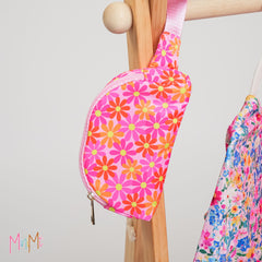 SUPER PINK FLOWER BELT BAG - GIRL