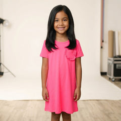 BASIC NEON SHORT DRESS - GIRL