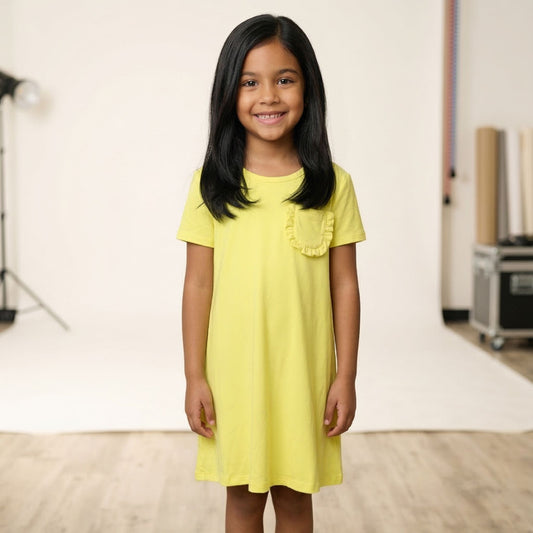 BASIC NEON SHORT DRESS - GIRL