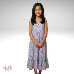 TROPICAL GARDEN MAXI DRESS - GIRL