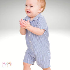 BUTTON DOWN ONESIE - BABY BOY