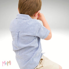 Blue stripe shirt -boy