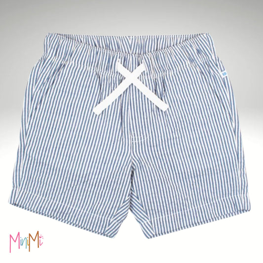Blue stripe short -boy