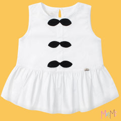 PEPLUM WHITE TOP - GIRL