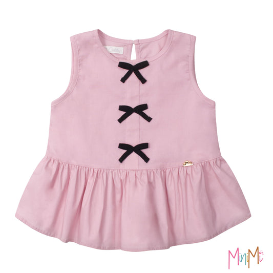 PEPLUM PINK TOP - GIRL