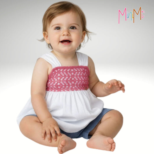 Sofia White Pink Set - Baby Girl